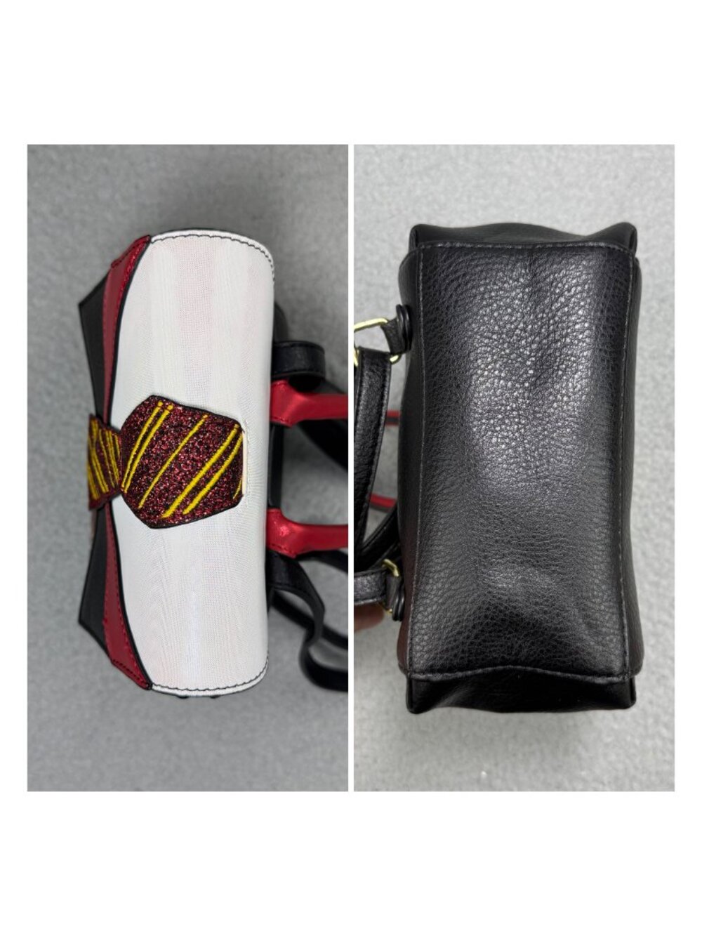 Harry Potter Backpack Mini Black Gryffindor Bag Danielle Nicole Faux Leather - Picture 5 of 13